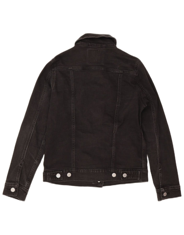 Levi's prevelika ženska traper jakna UK 6 XS crni pamuk