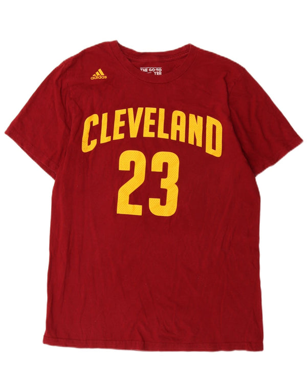 Adidas muška majica kratkih rukava Cleveland Graphic T-Shirt, srednji crveni pamuk