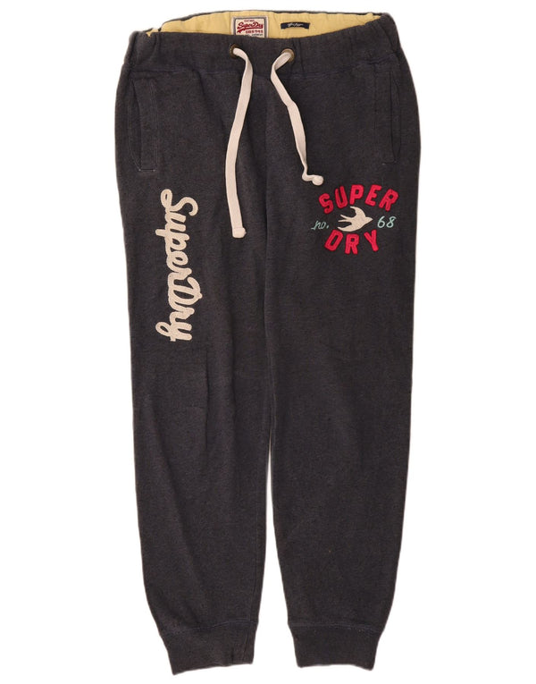 Superdry ženska trenirka hlače Joggers UK 14 srednje sivi pamuk