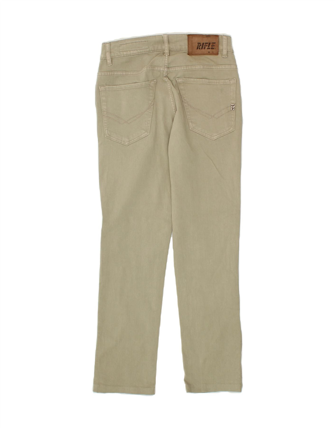 RIFLE Womens Straight Jeans W28 L28  Beige Vintage Rifle and Second-Hand Rifle from Messina Hembry 