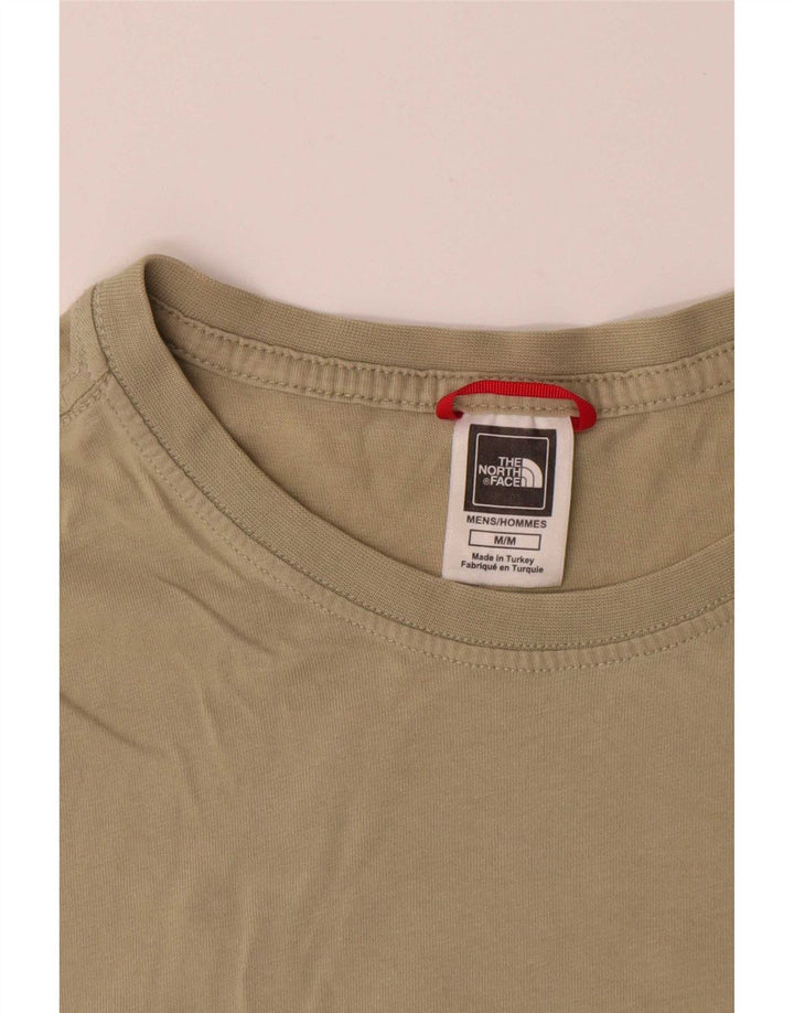 The North Face muška majica s grafičkim motivima, srednji kaki pamuk