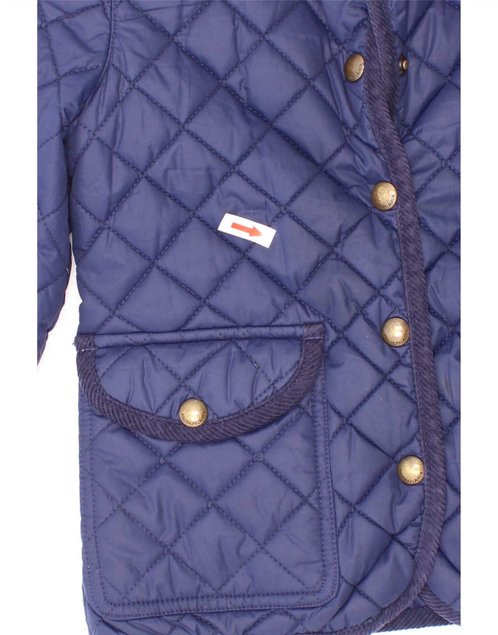 Prošivena jakna Polo Ralph Lauren za djevojčice 5-6 godina tamnoplava poliester