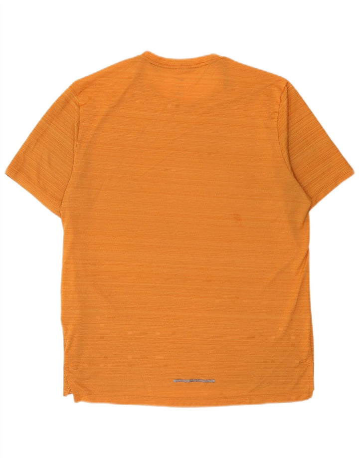 Nike Dri Fit majica s velikim narančastim prugama od poliestera