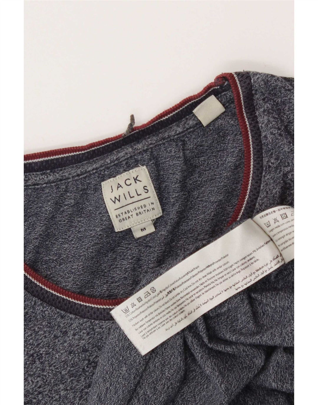 Jack Wills Muška majica kratkih rukava Srednji tamnoplavi flekasti pamuk