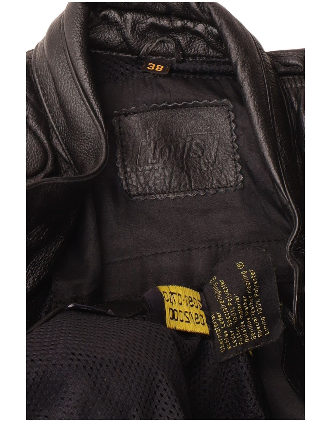 Louis Ženska motociklistička kožna jakna EU 38 srednje crna koža