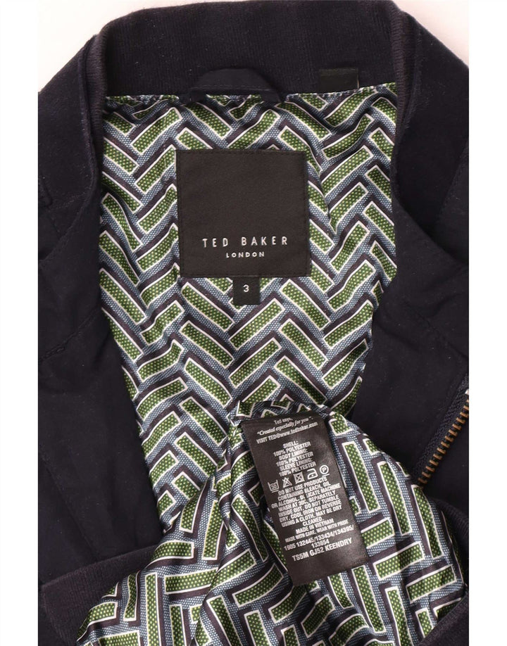 Ted Baker muška bomber jakna veličina 3 srednje tamnoplavi poliester