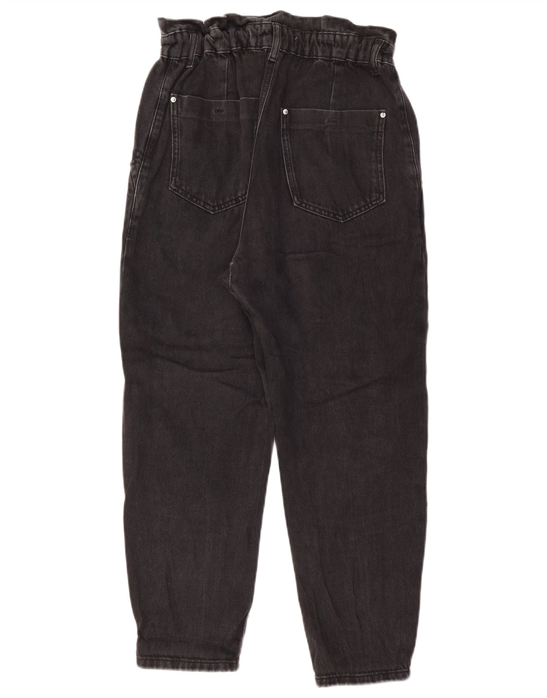 ZARA ženske sužene traperice visokog struka EU 36 XS W26 L24 crni pamuk