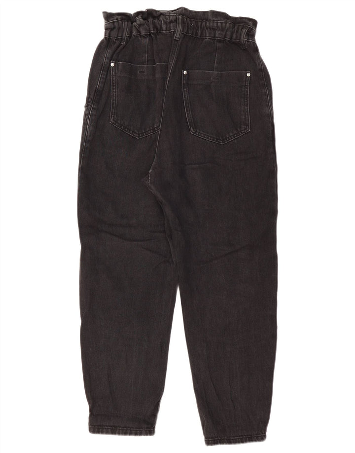 ZARA ženske sužene traperice visokog struka EU 36 XS W26 L24 crni pamuk