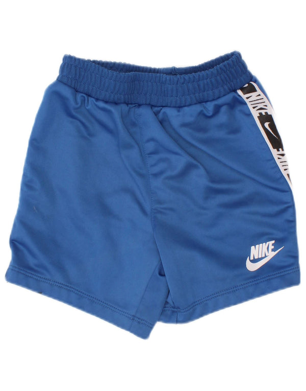 Nike Baby Boys Graphic Sport Shorts 18-24 Months Blue Colourblock Poliester