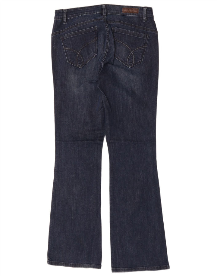 Ženske traperice Calvin Klein Bootcut US 8 srednje W29 L31 tamnoplavi pamuk