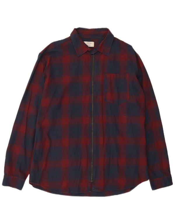 Jack & Jones muška košulja od flanela 2XL crveni karirani pamuk