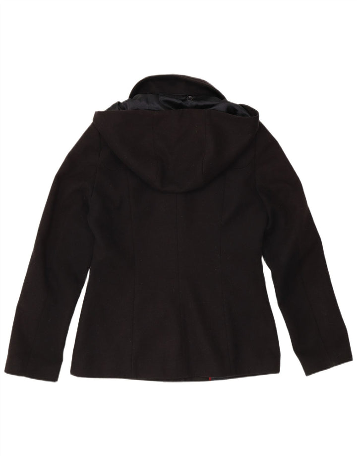 LAURA ASHLEY Ženska jakna s kapuljačom s 5 gumba UK 10 Mala tamnoplava