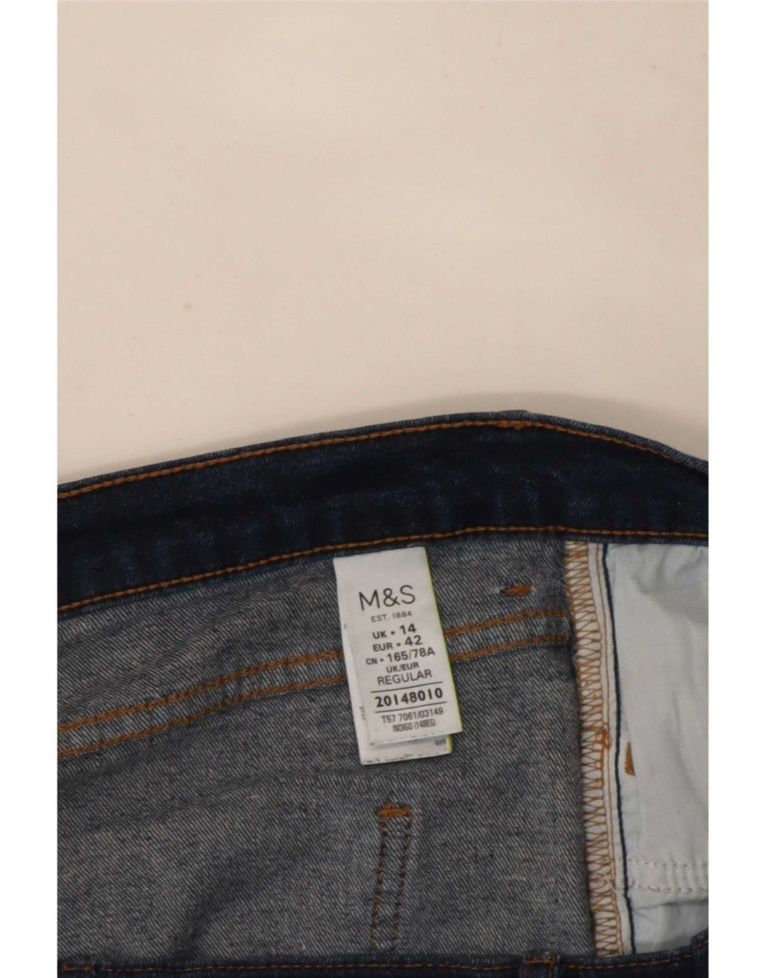 Marks & Spencer ženske uske traperice UK 14 Large W32 L29 tamnoplave