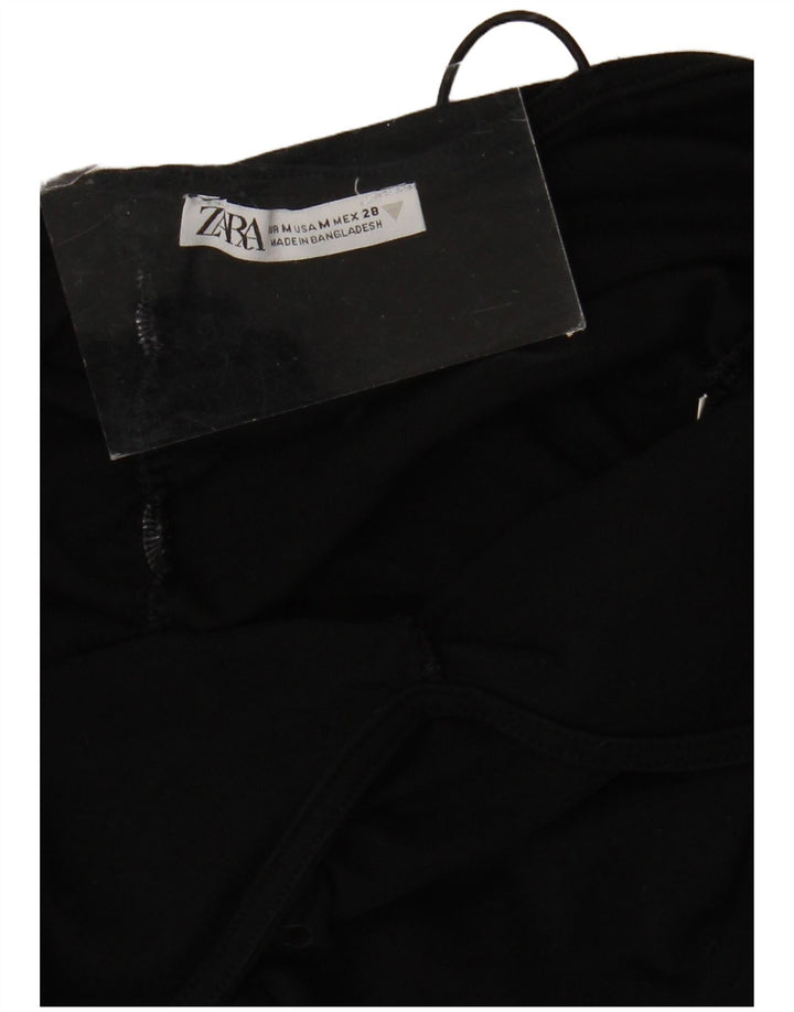 Zara ženska mini slip haljina UK 12 srednje crna