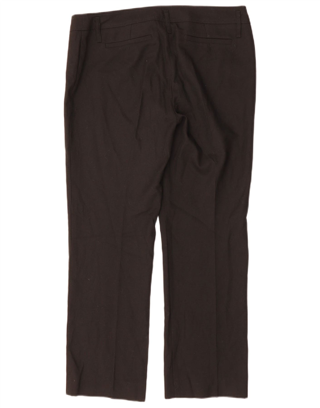 MARELLA ženske hlače ravnog odijela UK 14 Large W34 L28 crni poliester