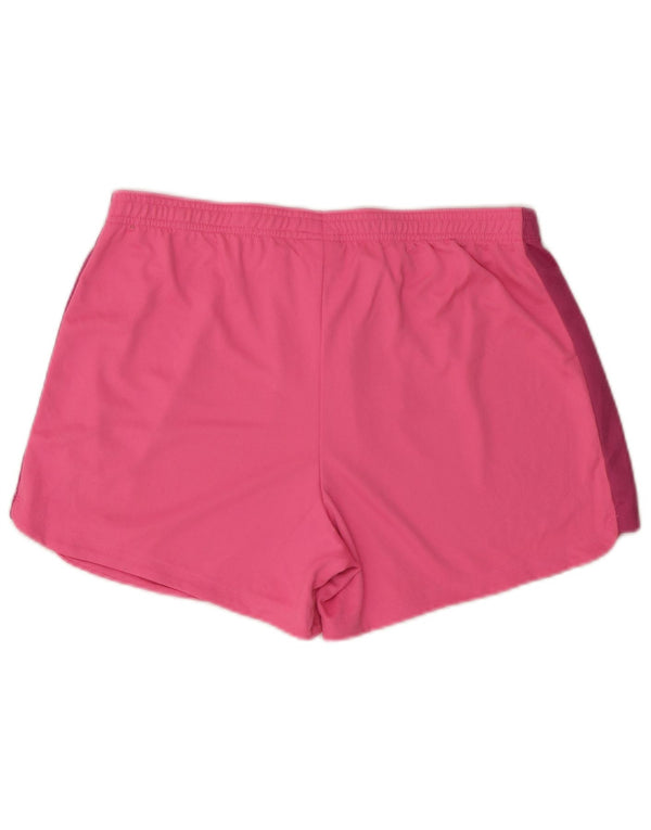 Nike Ženske Dri Fit Sportske kratke hlače UK 16 Large Pink Colourblock Poliester