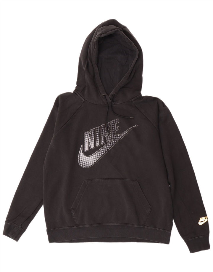 Nike muška majica s kapuljačom srednje veličine, crni pamuk