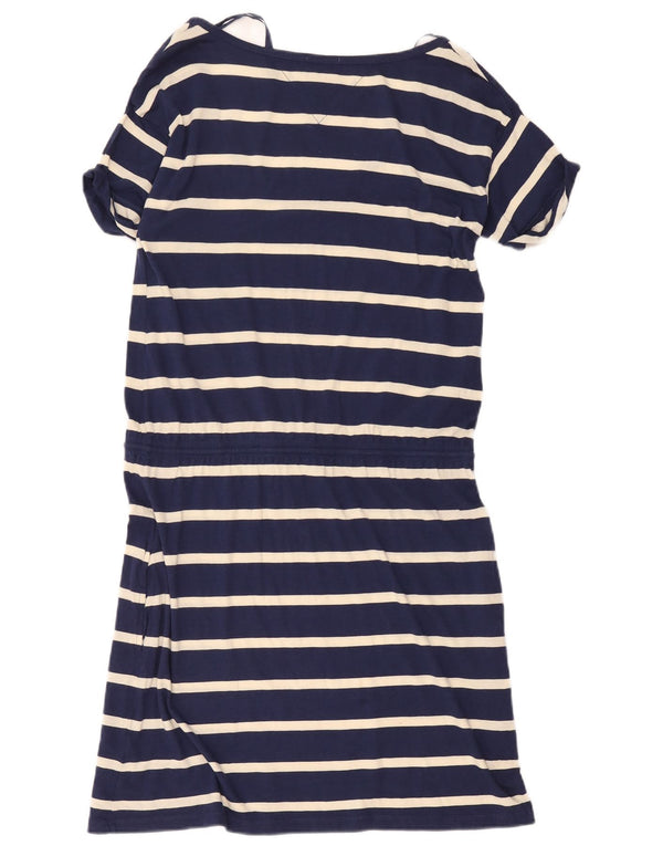 Tommy Hilfiger ženska haljina A-kroja UK 18 XL tamnoplavi pamuk na pruge