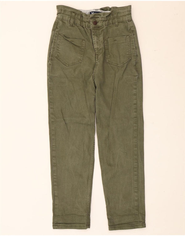 Crew Clothing Ženske skraćene hlače visokog struka UK 8 Small W26 L25 Kaki