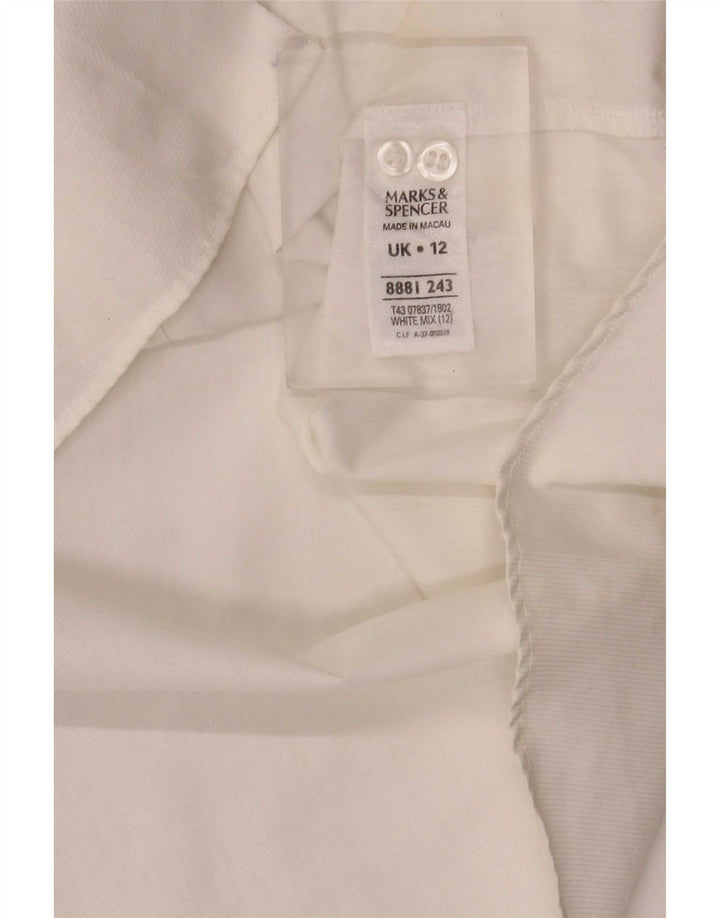Marks & Spencer ženska košulja UK 12 Srednje bijeli pamuk