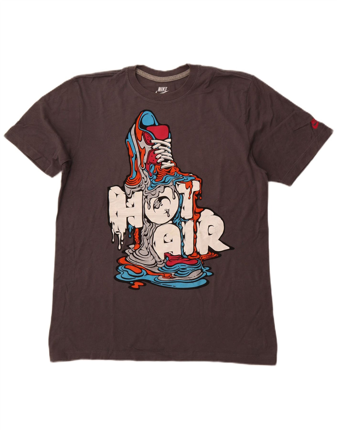 NIKE Muška majica kratkih rukava standardnog kroja, veliki sivi pamuk