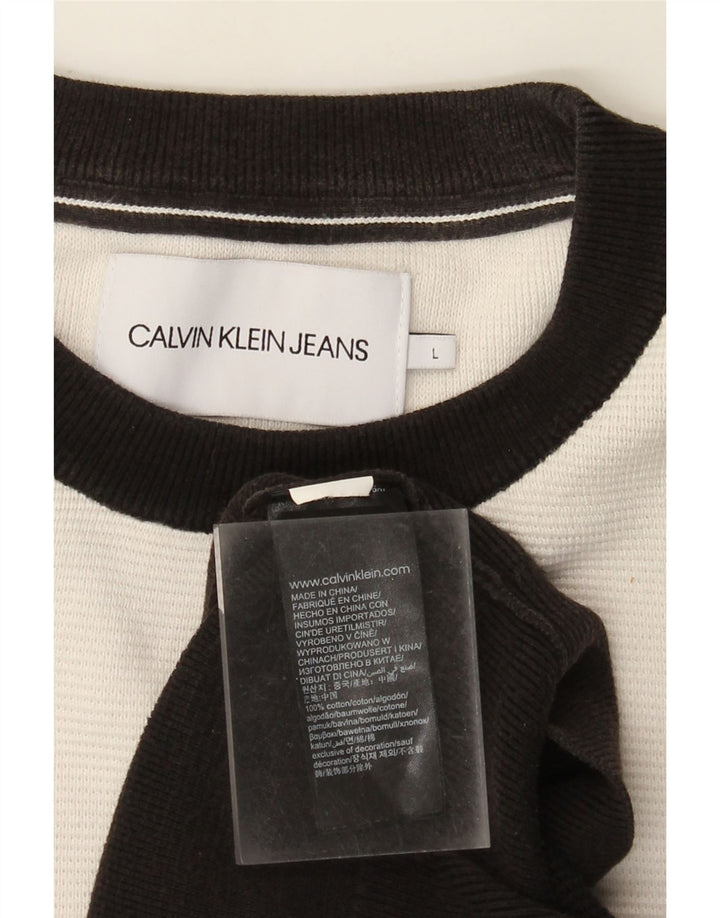 Calvin Klein Jeans muški džemper s trenirkom s grafičkim motivima, velika crna boja