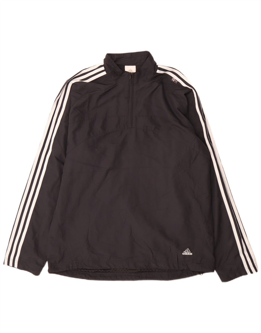 Adidas muška majica s izrezom s patentnim zatvaračem i trenirka velika mornarskoplava sportska