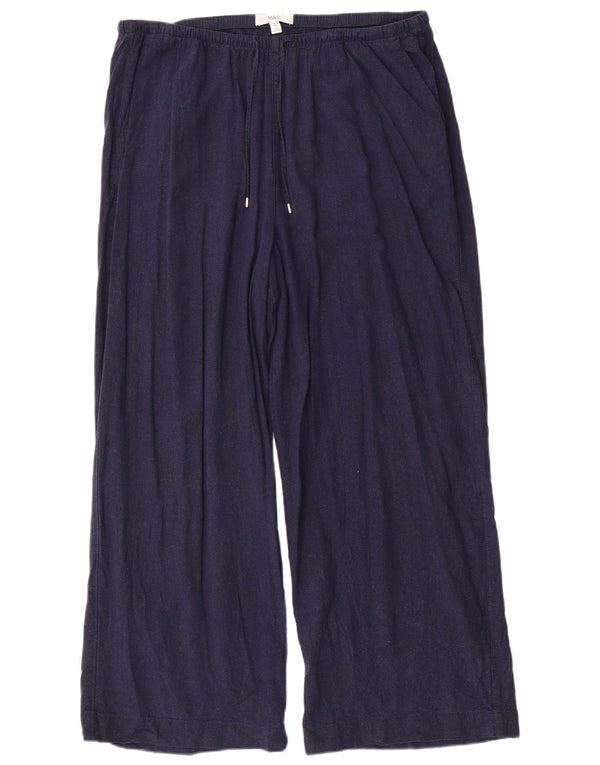 Marks & Spencer ženske hlače visokog struka UK 18 XL W40 L29 tamnoplave