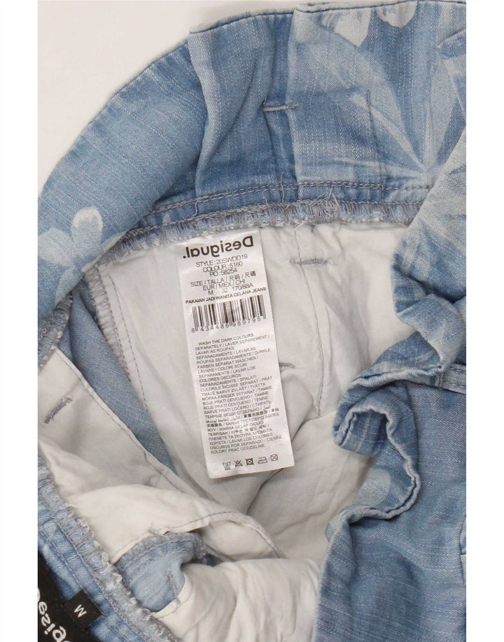 Desigual ženske kargo harem hlače srednje veličine W32 L28 plavi cvjetni liocel