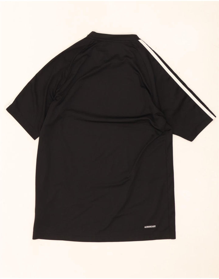 ADIDAS muška Aeroready majica kratkih rukava, mali crni poliester