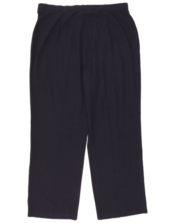 Marks & Spencer ženske hlače ravnog odijela UK 18 XL W35 L27 tamnoplave
