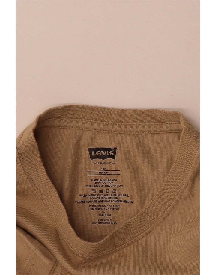 Levi's majica za dječake 13-14 godina, bež pamuk