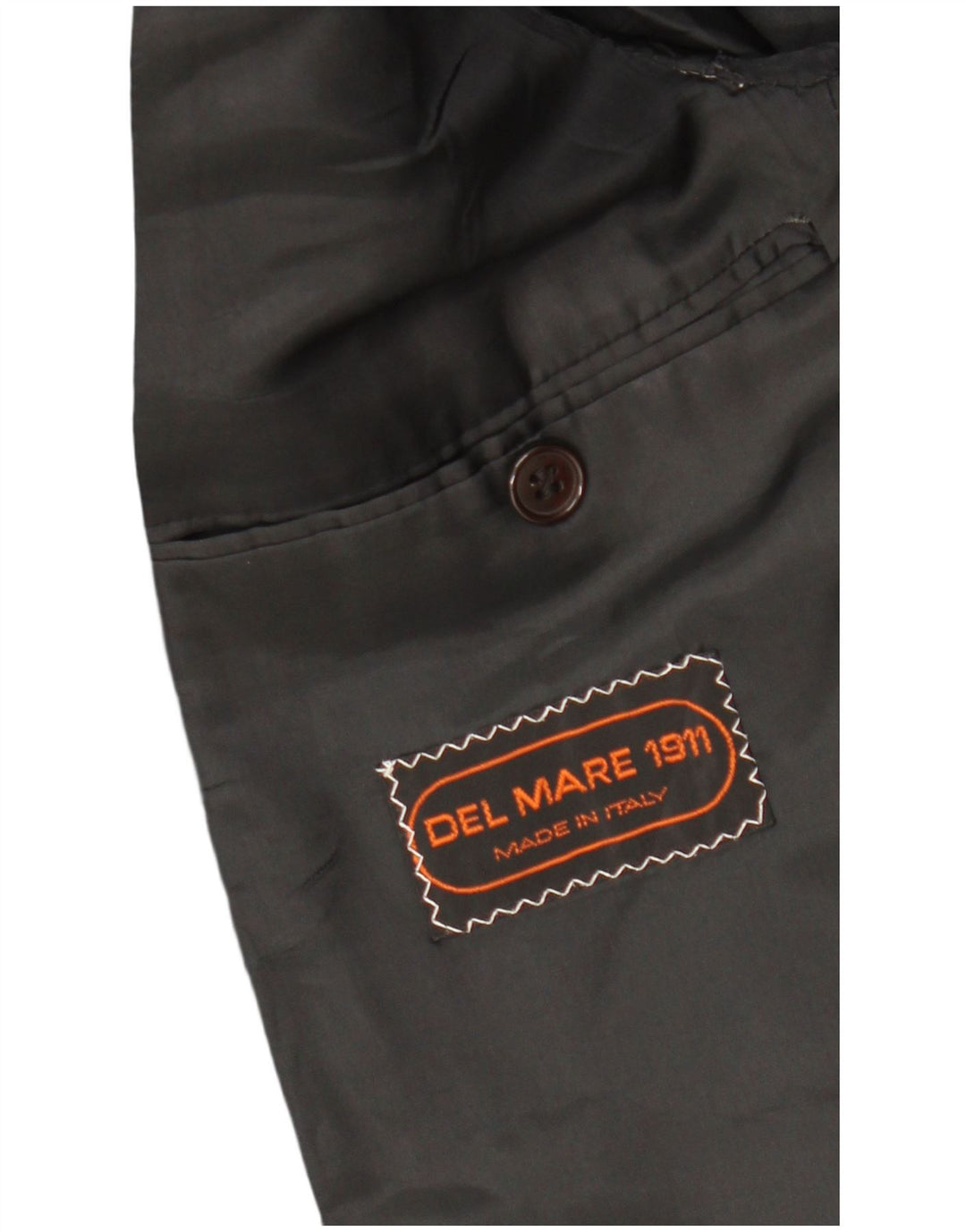 DEL MARE 1911 Muška jakna s jednim gumbom UK 38 srednje crna