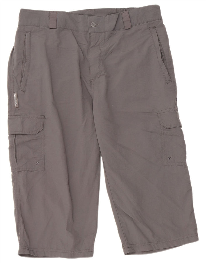 Mountain Warehouse Muške kargo bermude W34 veliki sivi najlon