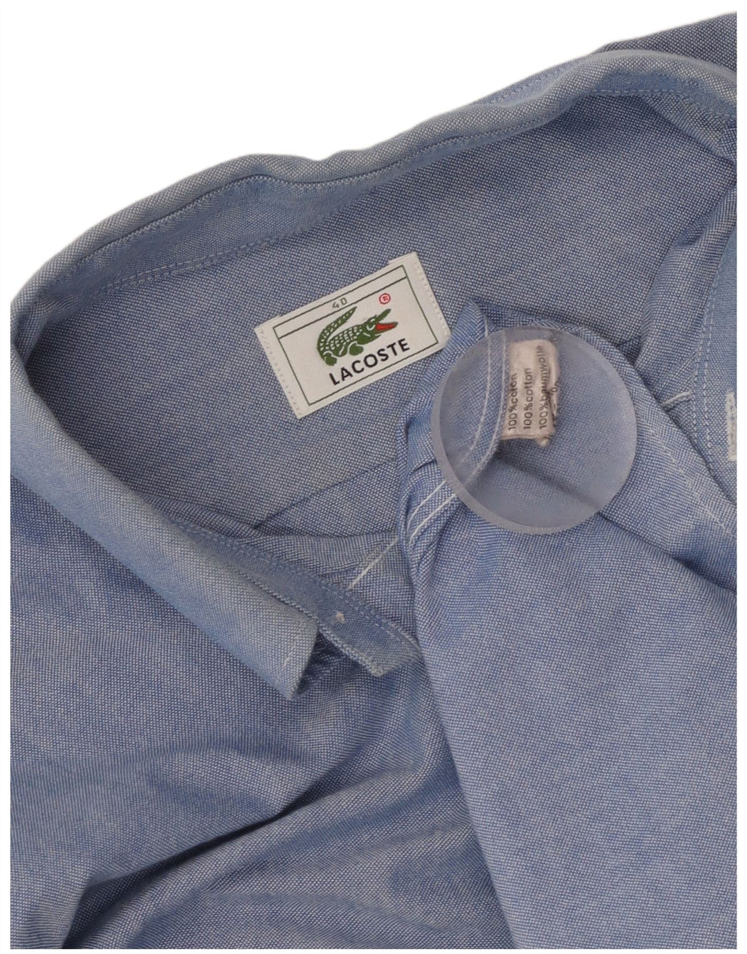 Lacoste muška košulja, veličina 40 srednje plavi pamuk