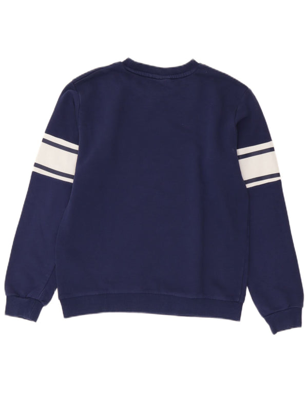 Fila Boys Sweatshirt Jumper 13-14 Years Navy Blue Colourblock Cotton