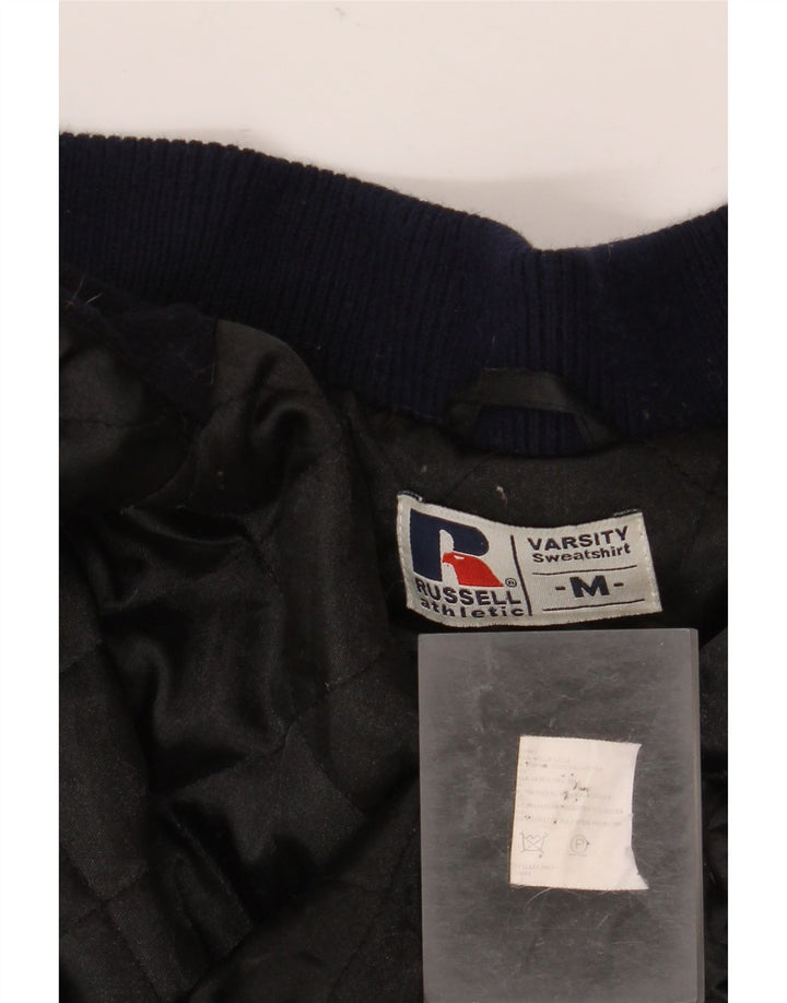 Russell atletska muška sveučilišna jakna UK 38 srednje tamnoplava koledž