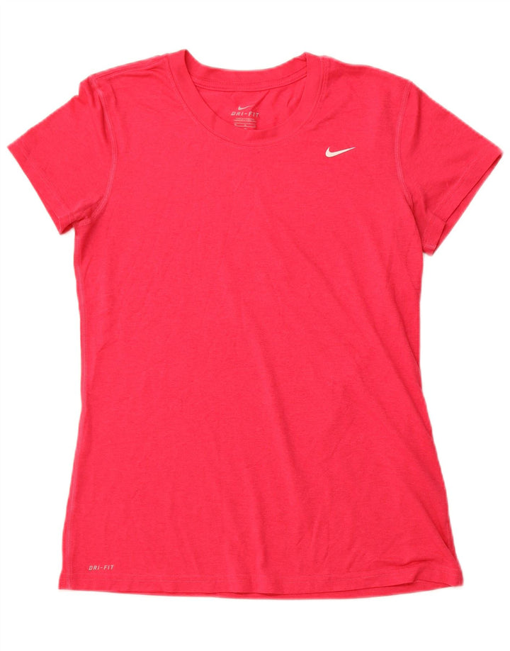 NIKE ženska majica kratkih rukava Dri Fit UK 12 srednje ružičasti poliester