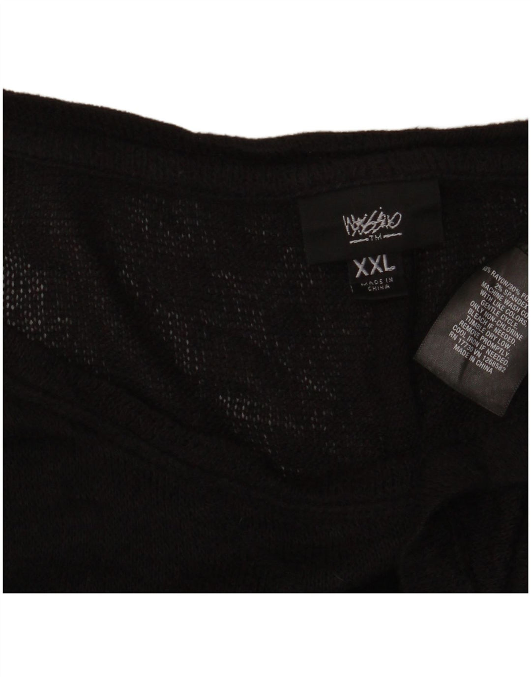 Ženska prozirna asimetrična tunika Massimo Dutti UK 20 2XL crni rajon