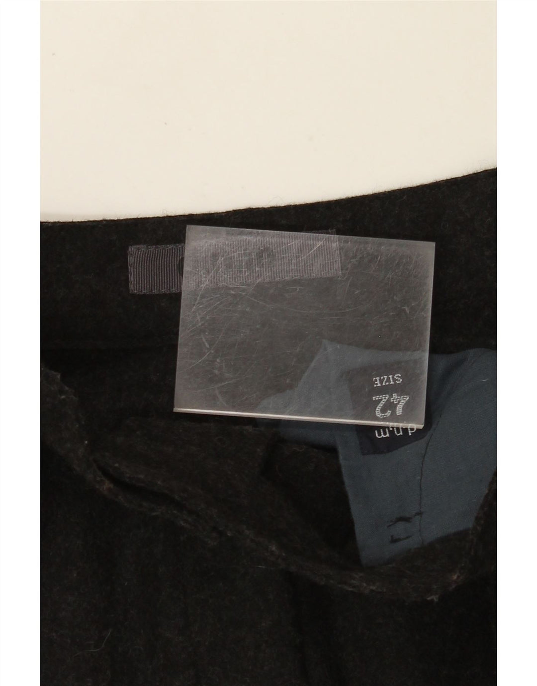 VINTAGE ženska suknja A-kroja IT 42 srednje W26 crna vuna