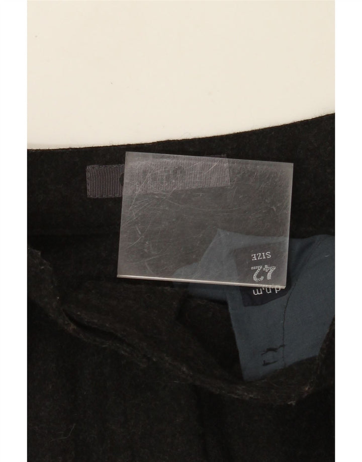 VINTAGE ženska suknja A-kroja IT 42 srednje W26 crna vuna