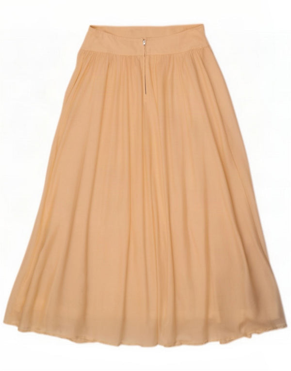 Byblos ženska plisirana lepršava suknja US 8 Medium W26 Beige Silk