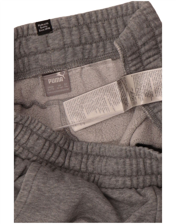 Puma Boys Trenirka Hlače Joggers 15-16 Years Grey Pamuk