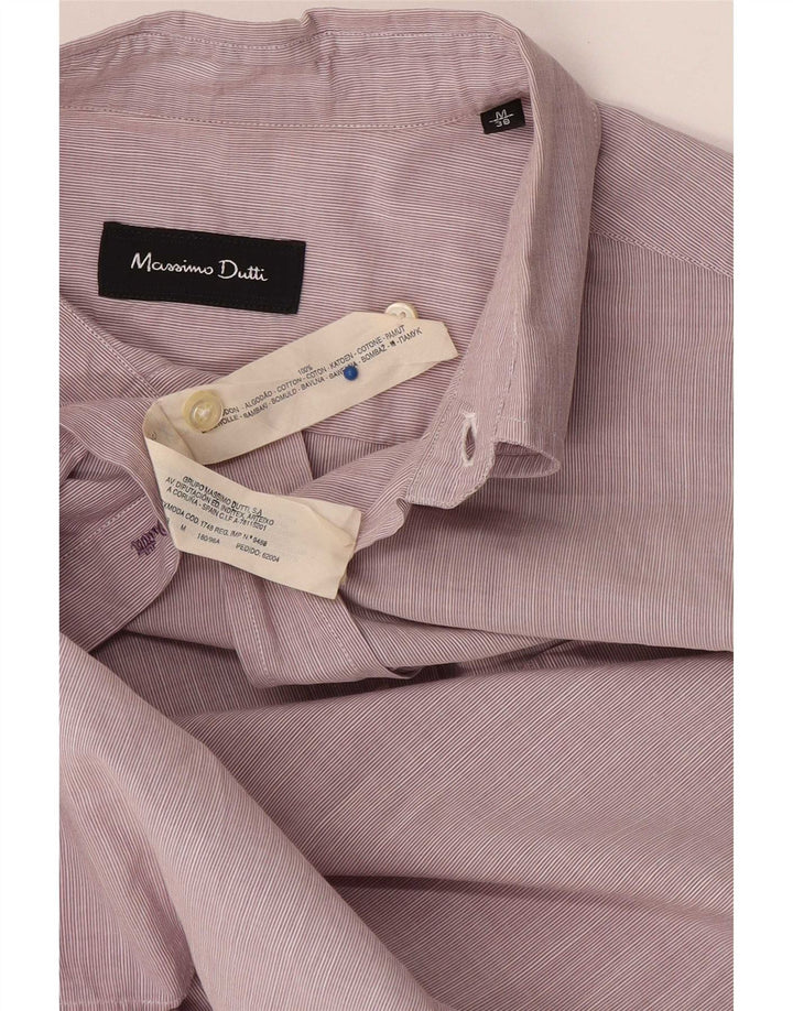 Massimo Dutti muška košulja kratkih rukava srednje ružičaste pamučne pruge