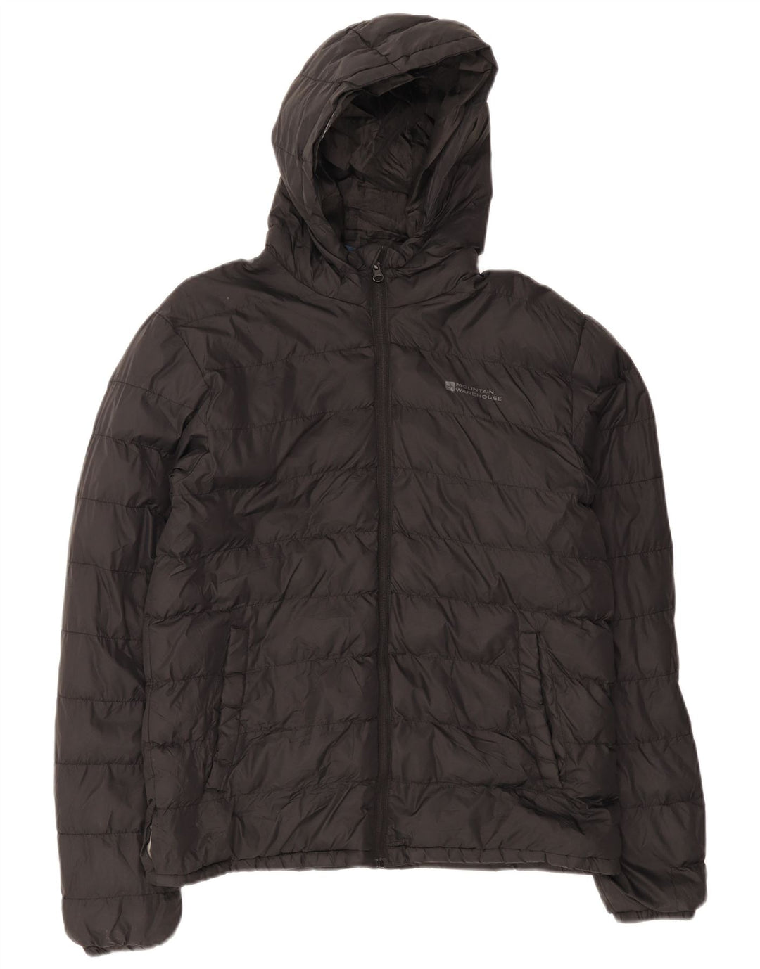 Mountain Warehouse Muška podstavljena jakna s kapuljačom UK 38 Srednji crni najlon