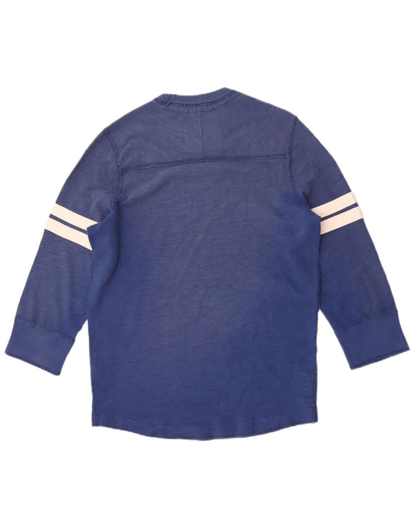 Abercrombie & Fitch Muscle Distressed Graphic Top s 3/4 rukavima XL plava