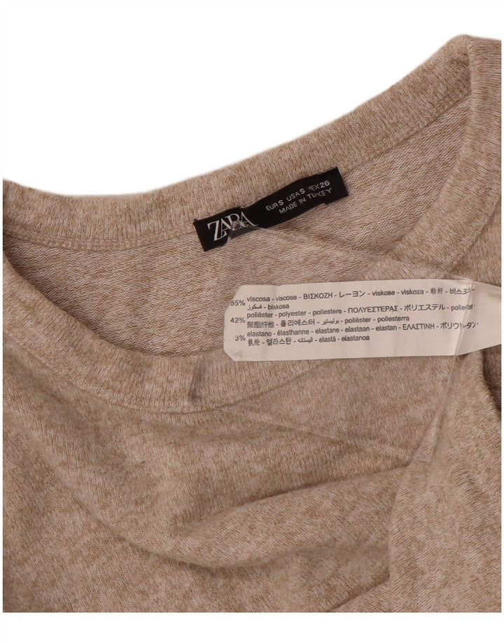 Zara ženski kratki rukav dugih rukava UK 8 Small Beige