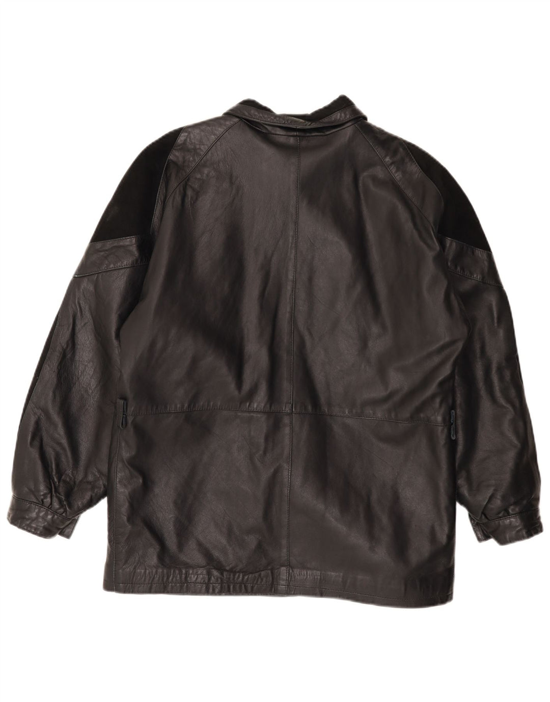 Vintage ženska kožna jakna EU 44 XL crna koža