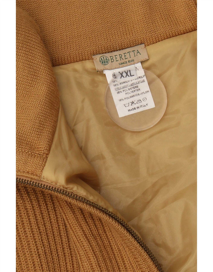 Beretta muški kardigan džemper 2XL smeđe vunene boje