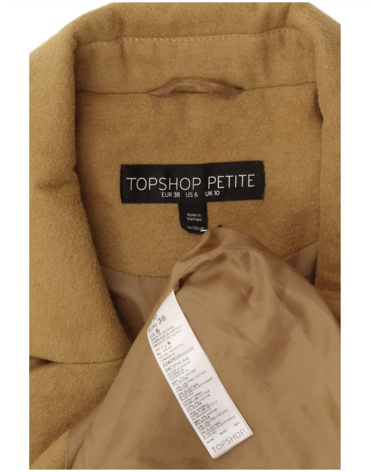 Topshop ženski preveliki kaput UK 10 Mali žuti poliester